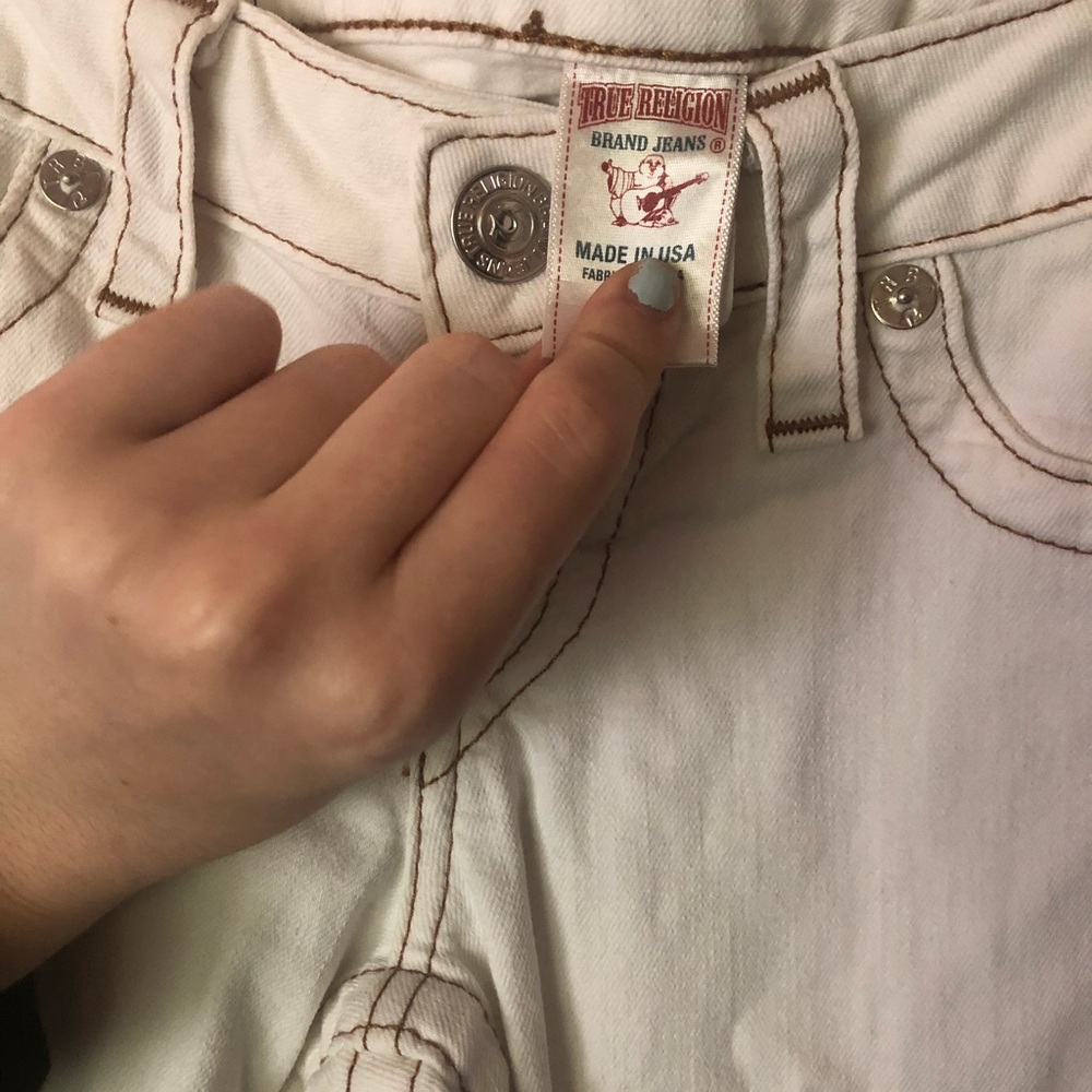 White true religion jeans
